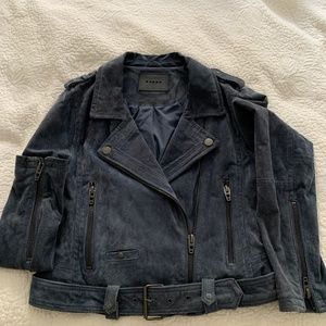 Suede Biker Jacket